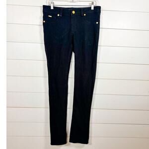 Coogi Women's Stretch Slim Fit Skinny Leg Pants Black Dark Wash Size 13/14